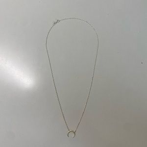 Sterling Silver Crescent Necklace